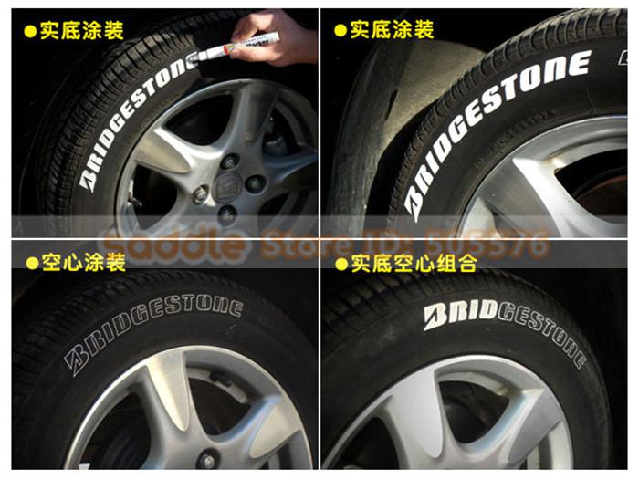 700x525 White Color Painting Pen Motorcycle Auot Car Tyre Tire Tread - Tire Painting