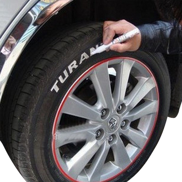 600x600 Auto Car Tire Tyre Marker Paint Pen Waterproof White Universal - Tire Painting