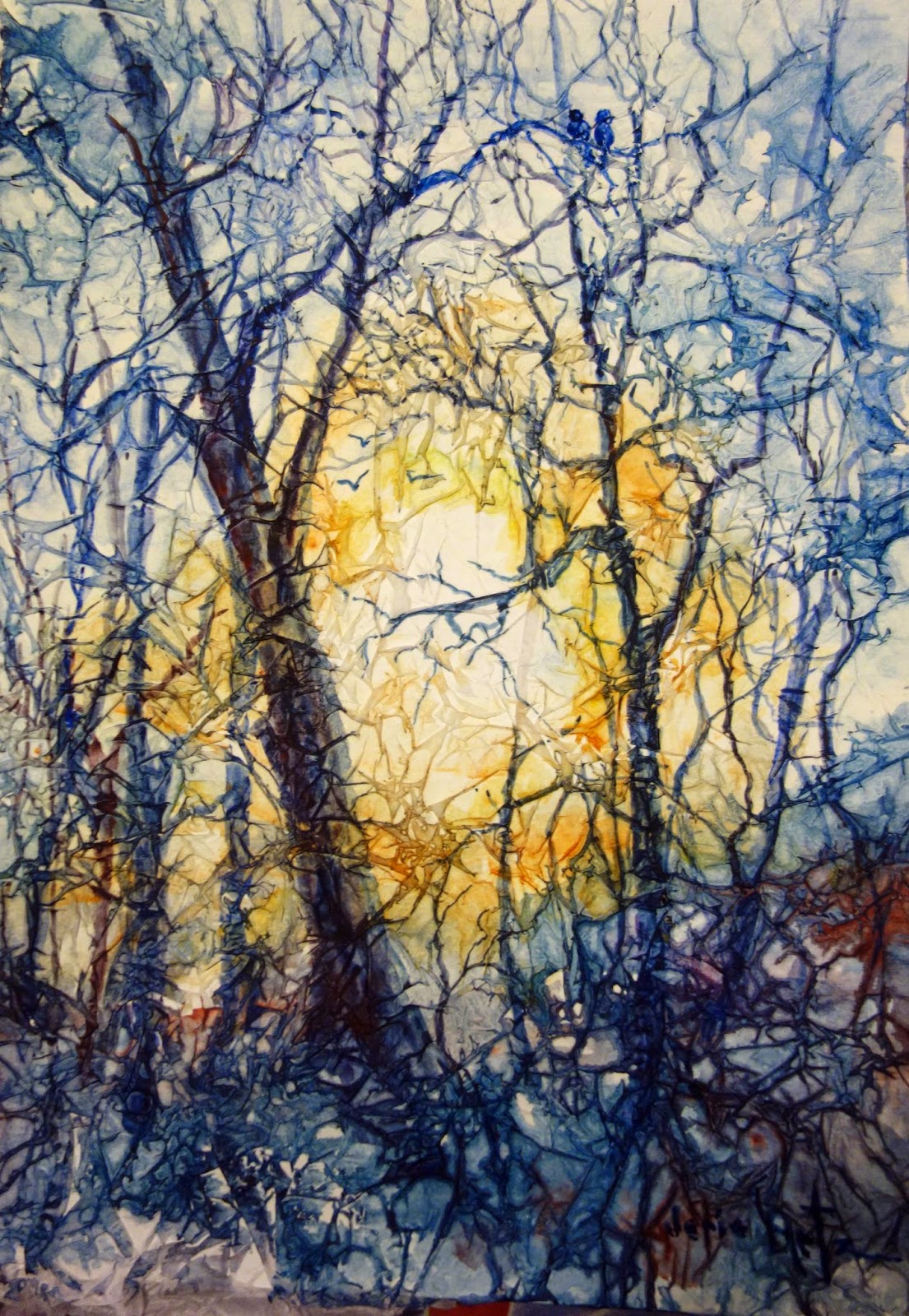 1105x1600 Jerie Artz - Tissue Painting