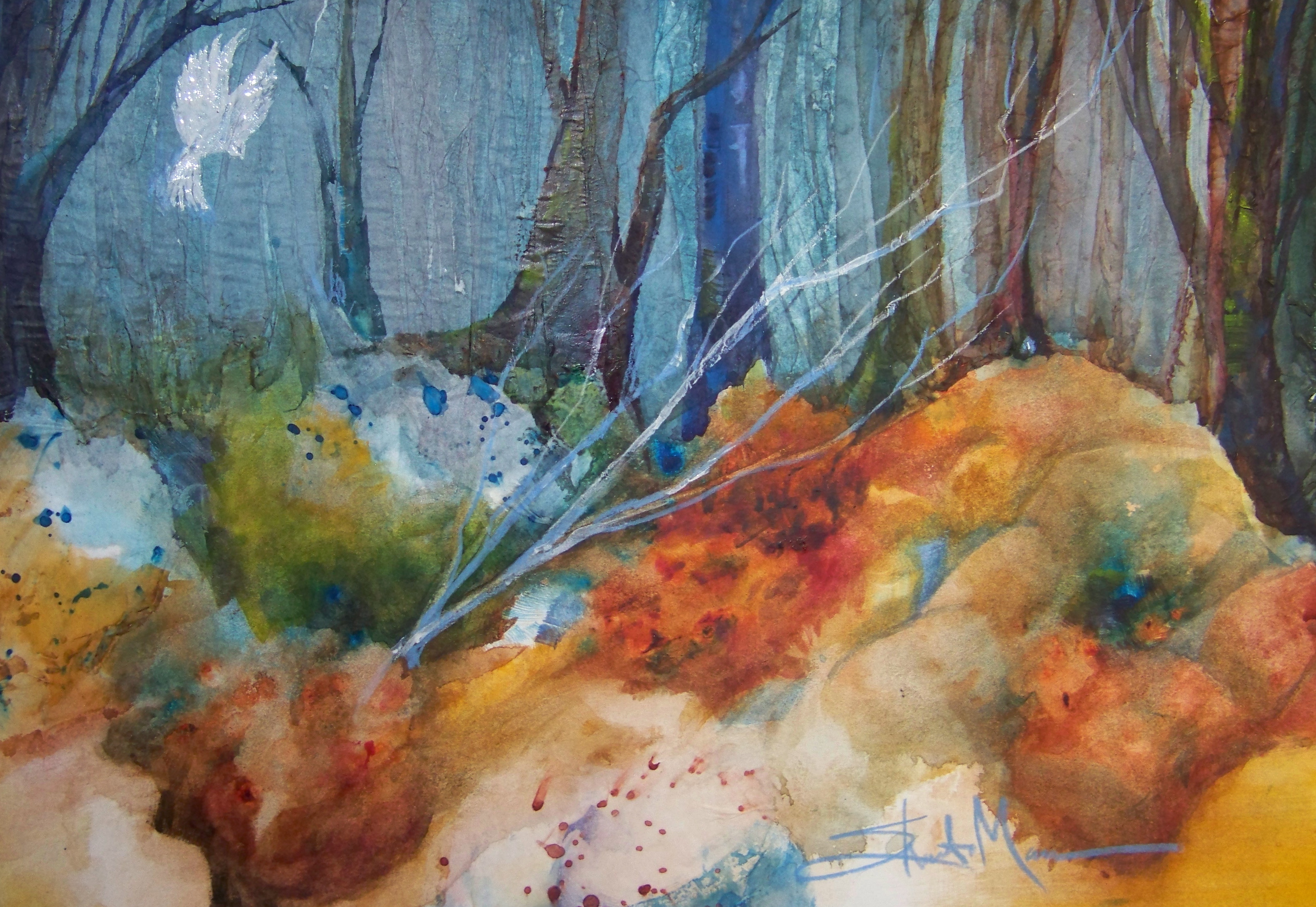 3196x2203 Tissue Paper Art A Painting A Day - Tissue Painting