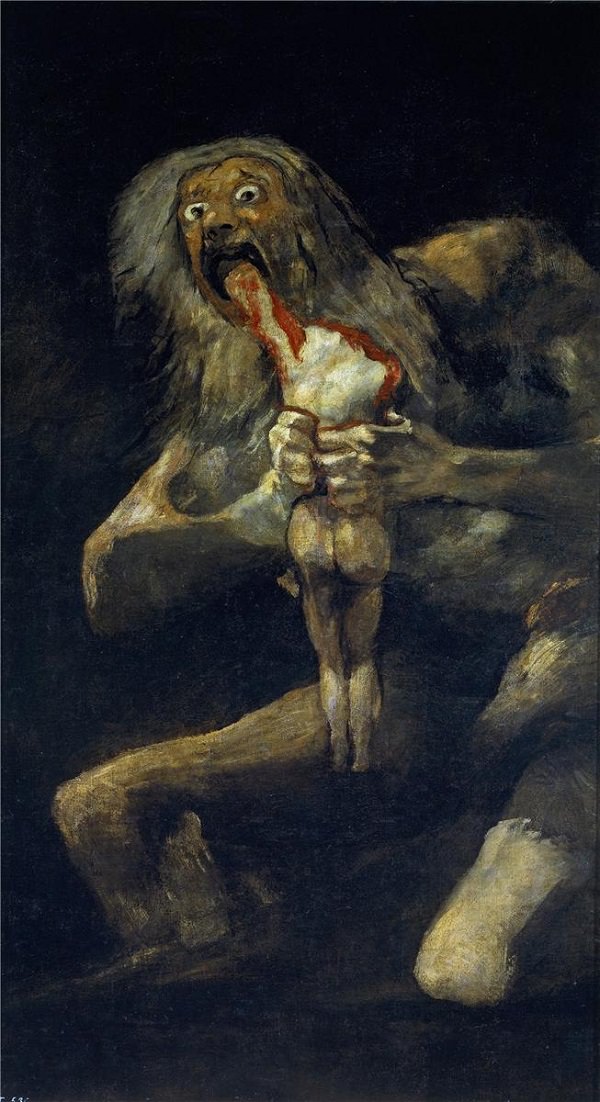 600x1102 Was Attack On Titan Influenced By Goya's Painting And Mythology - Titan Painting