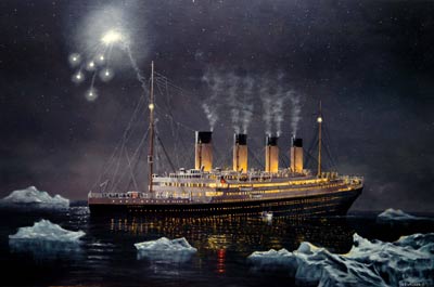 Titanic Sinking Painting At PaintingValley.com | Explore Collection Of ...