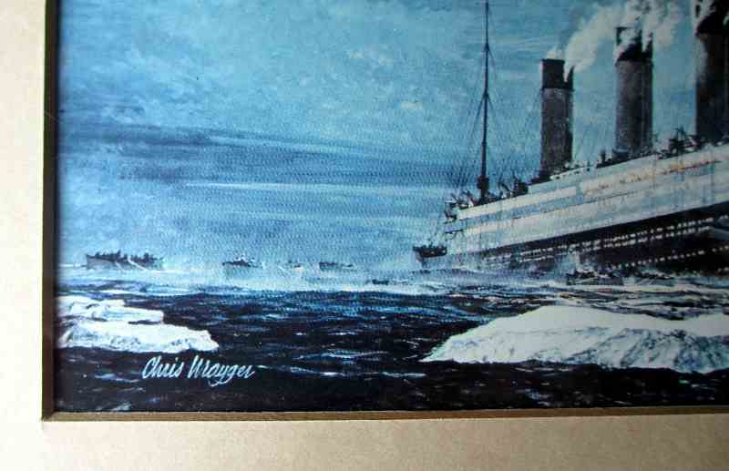 800x517 Sinking Of Titanic By Chris Mayger, 1415 April 1912, Print - Titanic Sinking Painting