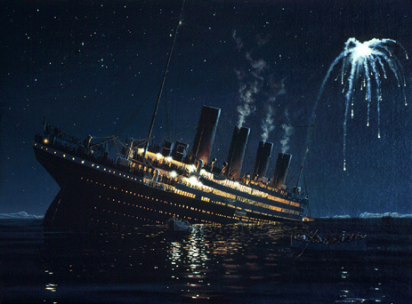 463x342 6 Works Of Art Inspired By The Titanic Todaytix Insider - Titanic Sinking Painting