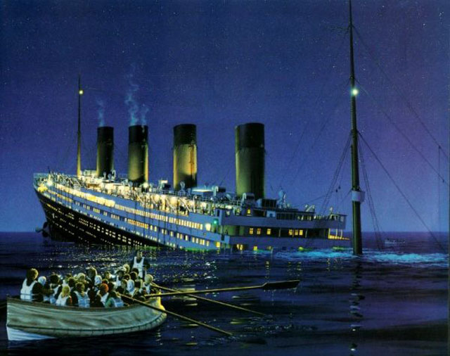 Titanic Sinking Painting At Paintingvalley Com Explore