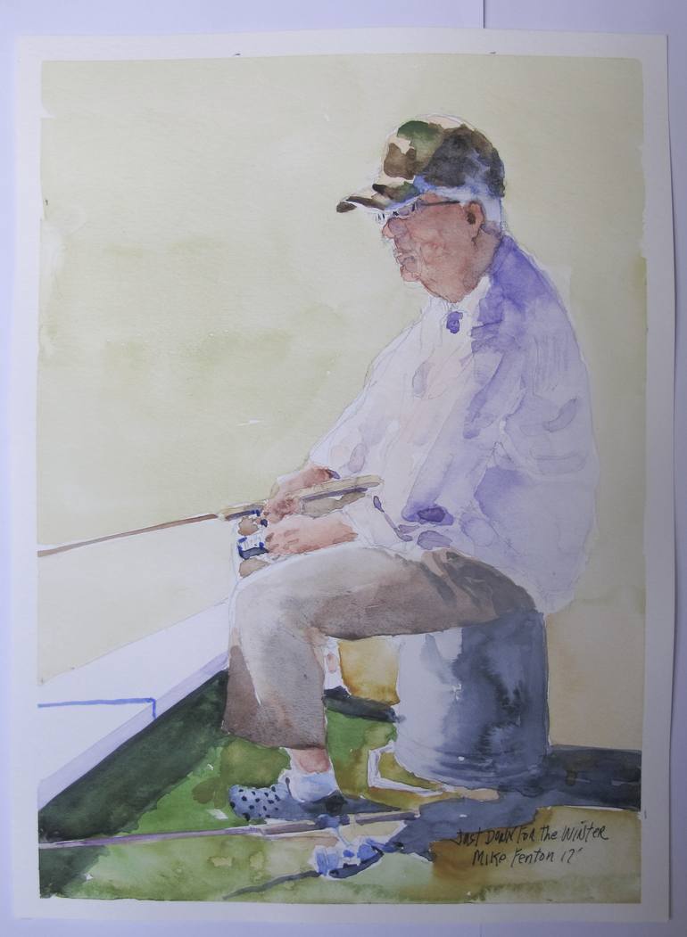 770x1051 Saatchi Art Down For The Winter Painting By Mike Fenton - Tko Painting