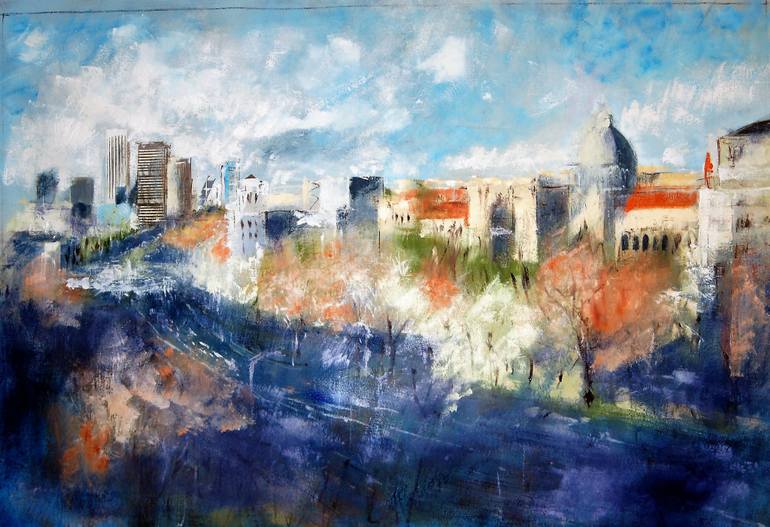 770x527 Saatchi Art La Castellana Painting By Javier Montesol - Tko Painting