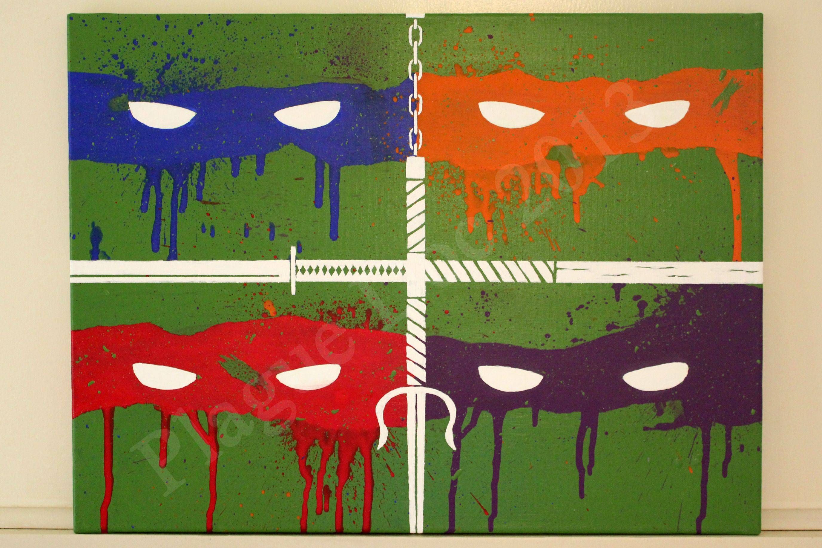2752x1834 Tmnt Painting I Just Finished Theme Song, Turtle - Tmnt Painting