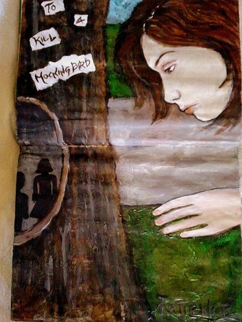 488x650 To Kill A Mockingbird' An Art Journal Entry - To Kill A Mockingbird Painting
