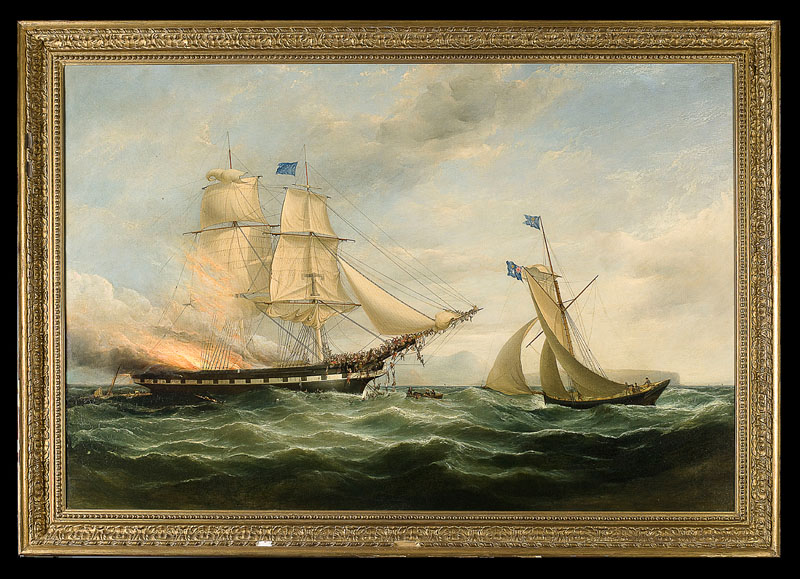 800x579 On The Water - To The Rescue Painting