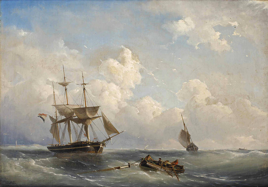 900x627 To The Rescue Painting By Nicolaas Riegen - To The Rescue Painting