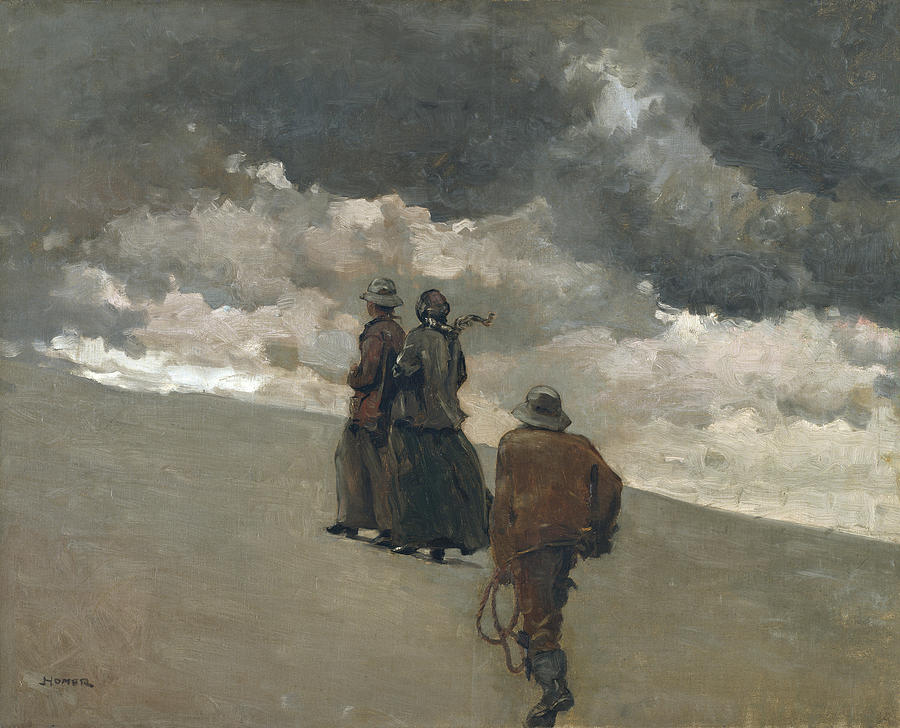 900x728 To The Rescue Painting By Winslow Homer - To The Rescue Painting