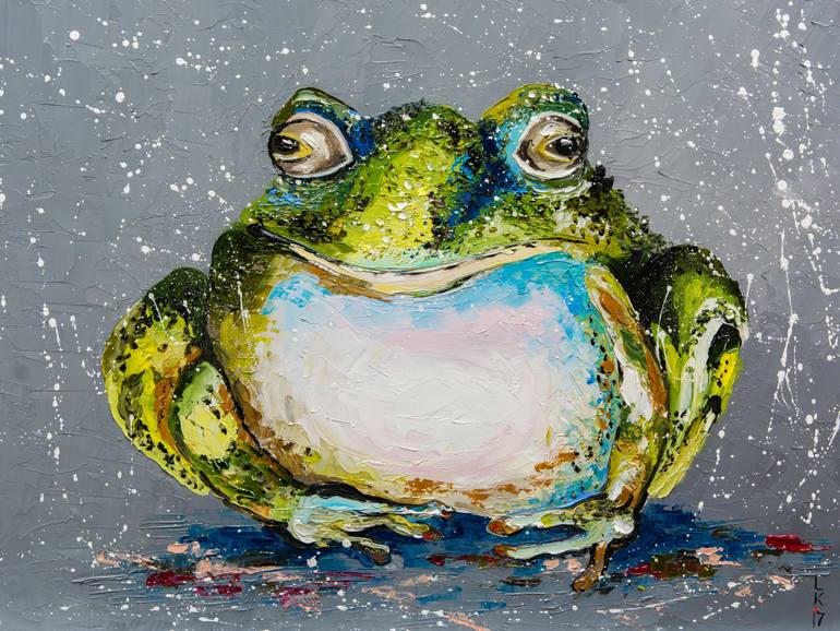 770x578 Saatchi Art The Toad Painting By Lyubov Kuptsova - Toad Painting