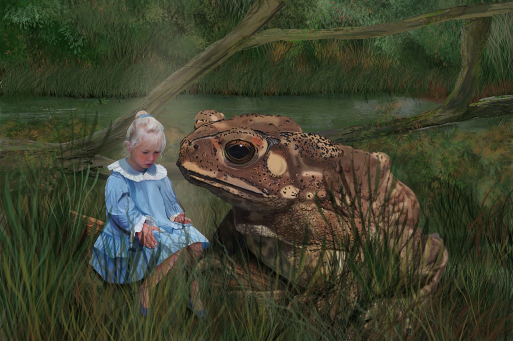 1024x682 Thumbelina And The Toad By Sarah Haras - Toad Painting