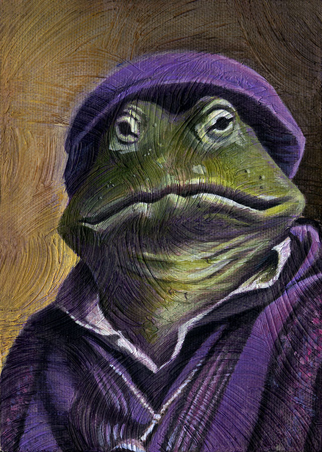 640x898 Toad Painting The Art Of Michael Sanborn - Toad Painting