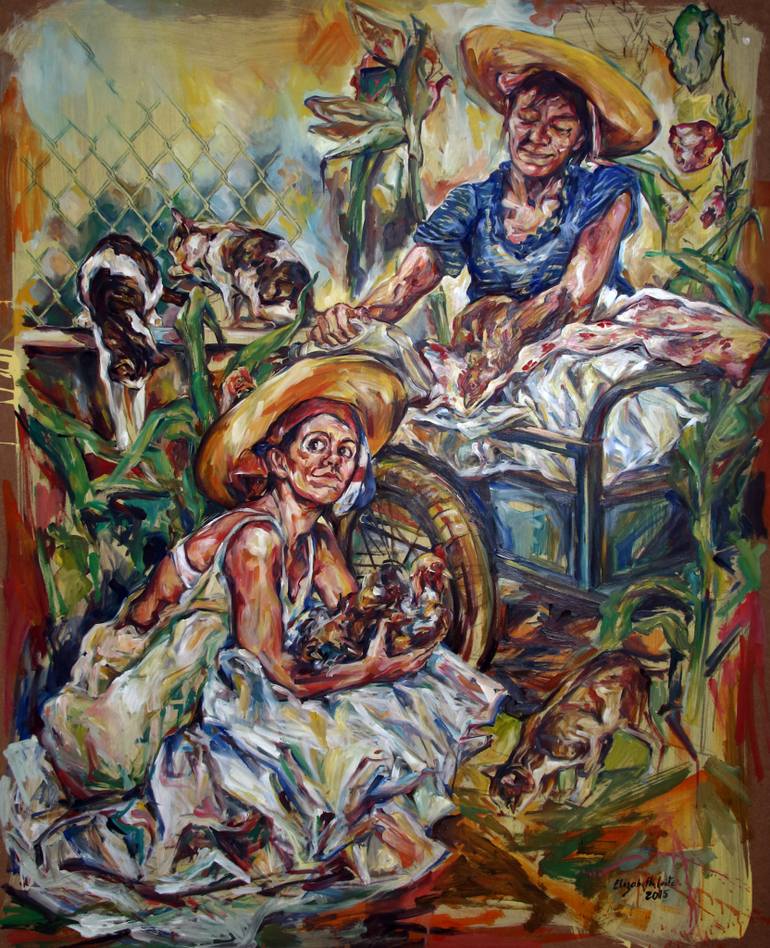 770x948 Saatchi Art Toil Painting By Elizabeth Leite - Toil Painting