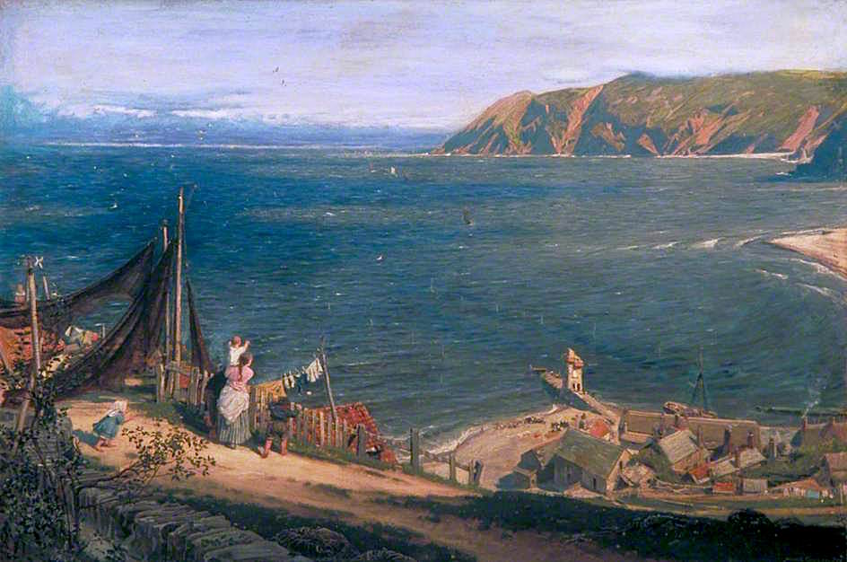 944x626 The Toilers Return Painting By Albert Goodwin Oil Painting - Toilers Of The Sea Painting