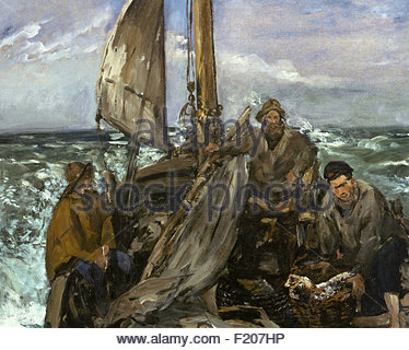 374x320 The Toilers Of The Sea Stock Photo 76387667 - Toilers Of The Sea Painting
