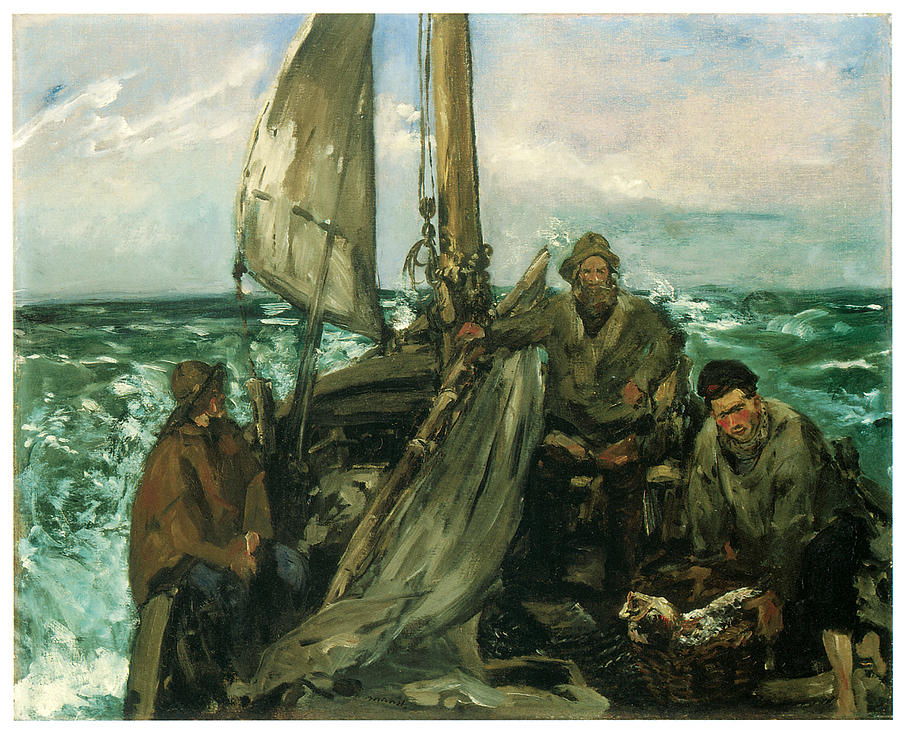 900x729 Toilers Of The Sea Painting By Edouard Manet - Toilers Of The Sea Painting