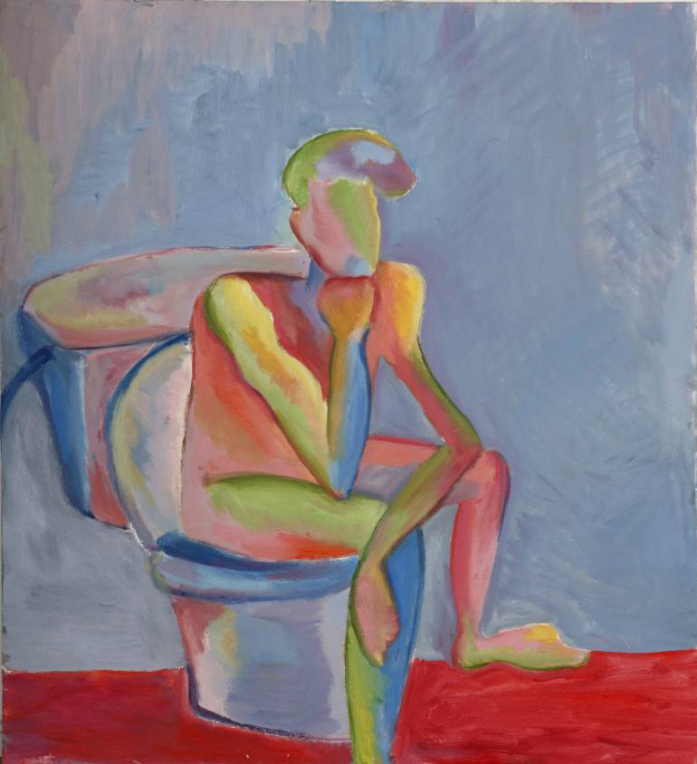 770x844 Saatchi Art The Toilet Of Mars Painting By Devochkina Oksana - Toilet Painting