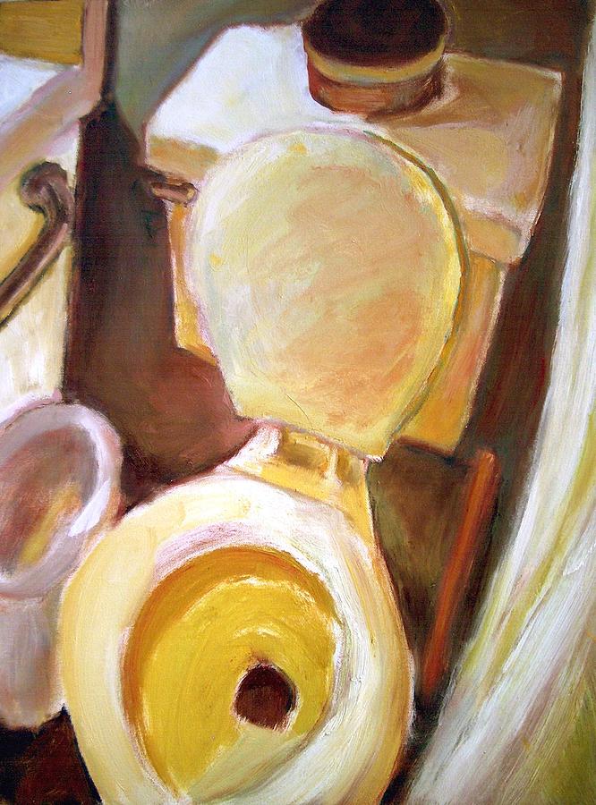 666x900 Toilet Of Course Painting By Bob Dornberg - Toilet Painting