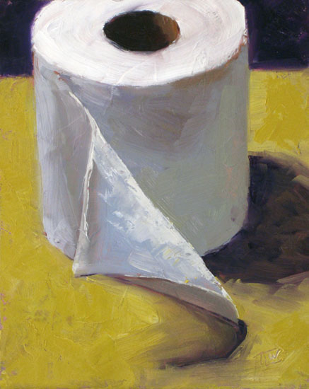 437x550 Apple Challenge (And A Little More Toilet Paper) Artstrokes - Toilet Painting