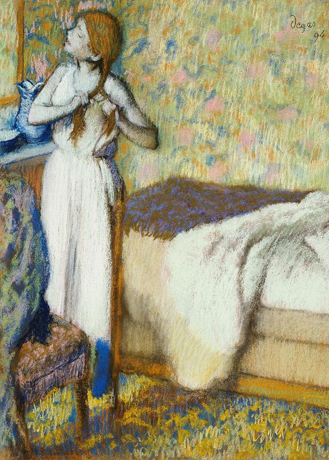643x900 Morning Toilet Painting By Edgar Degas - Toilet Painting