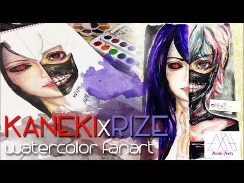 480x360 Watercolor Painting - Tokyo Ghoul Painting