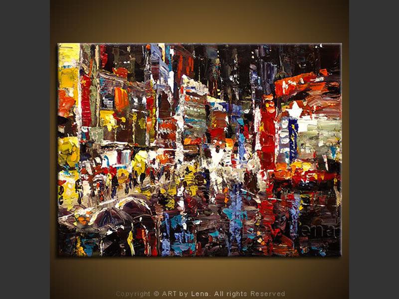 800x600 Tokyo Night Art By Lena - Tokyo Painting