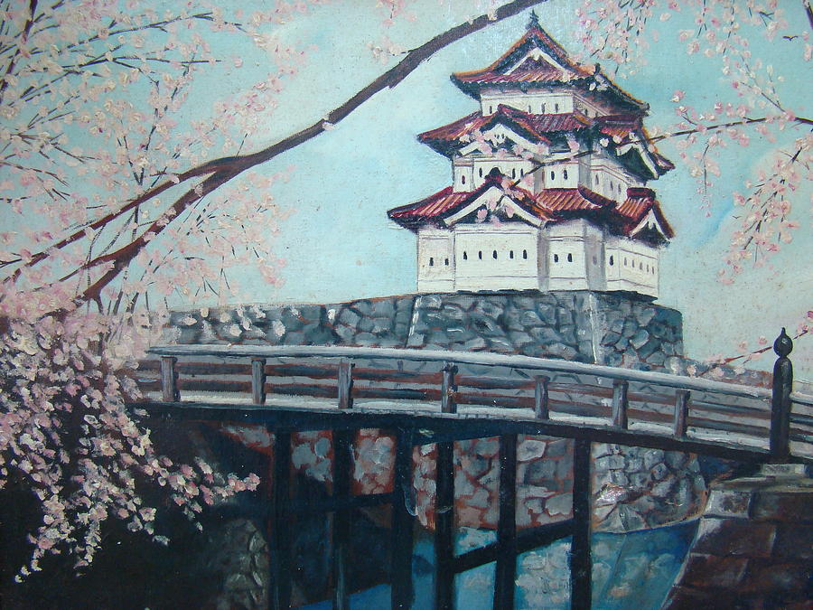 900x675 Imperial Palace Tokyo Japan Painting By Charles Roy Smith - Tokyo Painting
