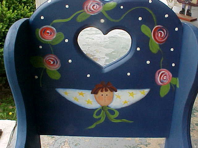 640x480 Rosy Creations Tole Painting Baby Rocking Chair - Tole Painting