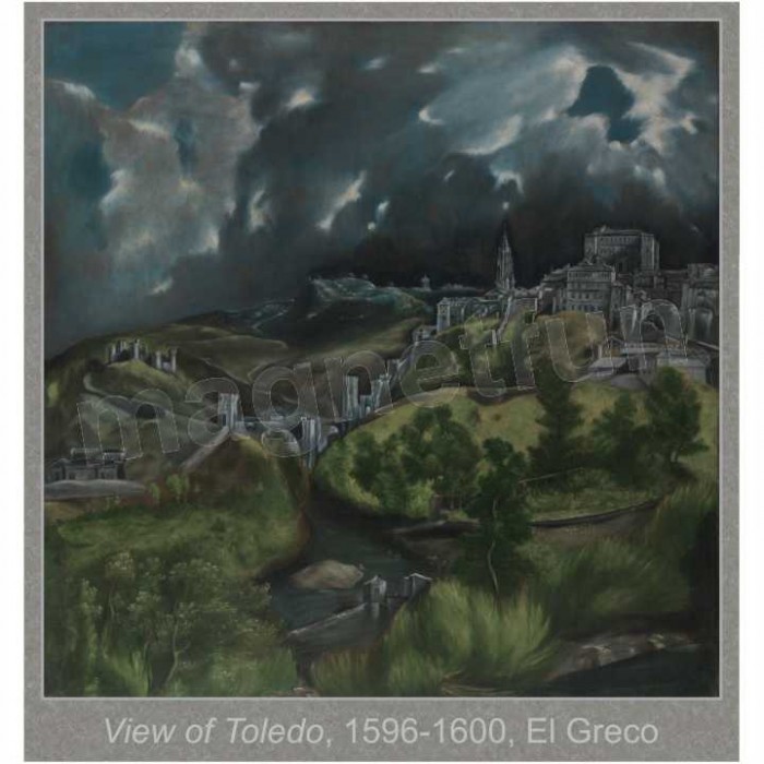 700x700 Famous El Greco Painting View Of Toledo - Toledo Painting
