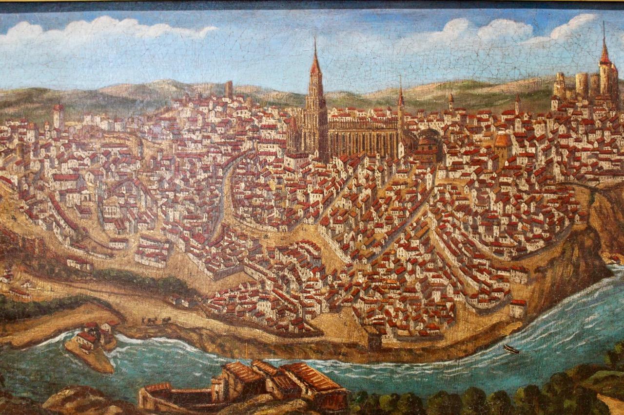 1280x853 Large, Late 19th Early 20th Cent Spanish Painting Of Toledo - Toledo Painting