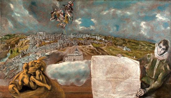 550x317 Painting Of El Greco - Toledo Painting