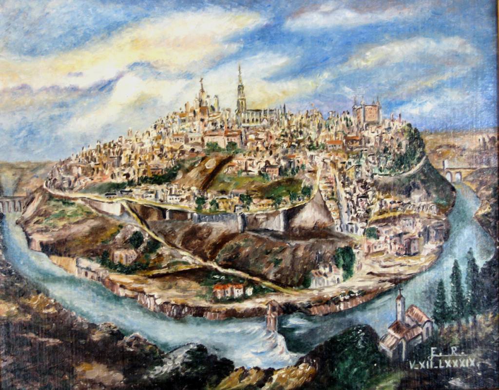 1024x800 Vista De Toledo Eduardo Rosado Marcos - Toledo Painting