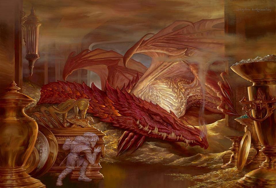 960x652 The Invisible Thief By Stephen Hickman (From Tolkien's The Hobbit - Tolkien Painting