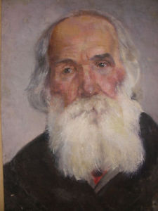 225x300 Listed Russian Artist Ivan Tvorozhnikov Oil Painting Man Portrait - Tolstoy Painting