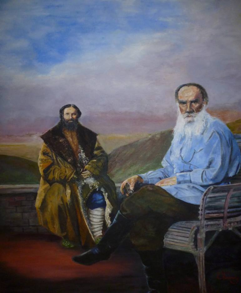 770x936 Saatchi Art An Audience With Count Leo Tolstoy Painting By Robert - Tolstoy Painting