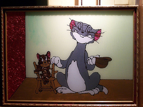 500x375 Tom And Jerry My First Glass Painting B Sridhar - Tom And Jerry Painting