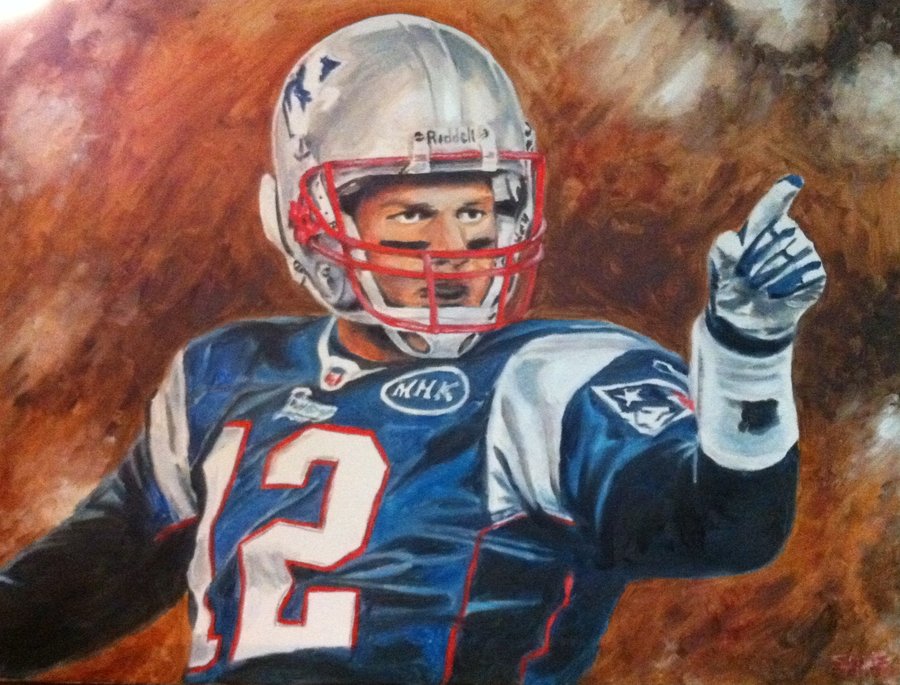 900x685 Tom Brady By Christhib - Tom Brady Painting