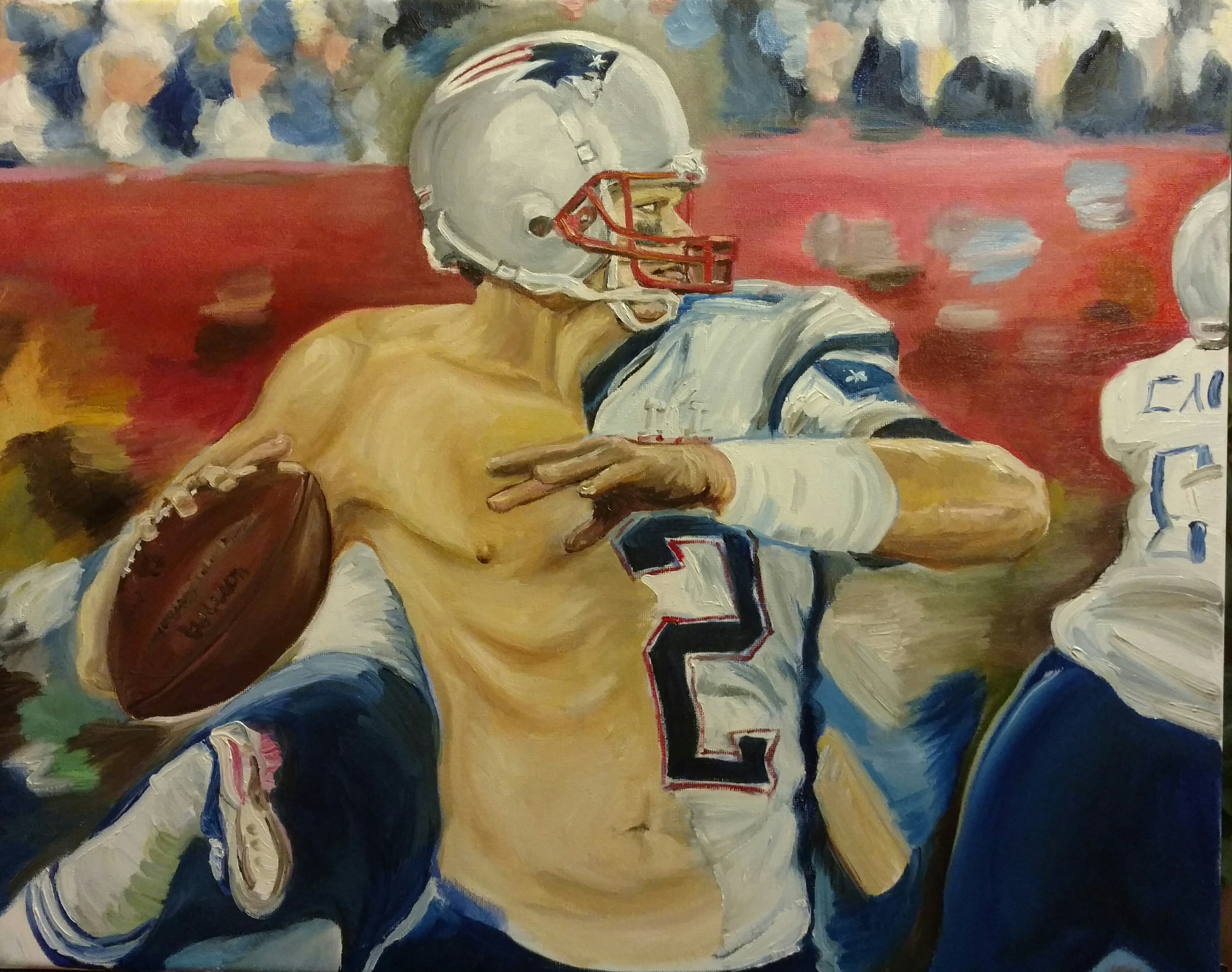 3641x2873 Who Stole Tom Brady's Shirt Color Me - Tom Brady Painting