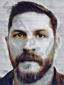 225x300 Tom Hardy Art Print Poster Oil Painting Lff0202 Ebay - Tom Hardy Painting