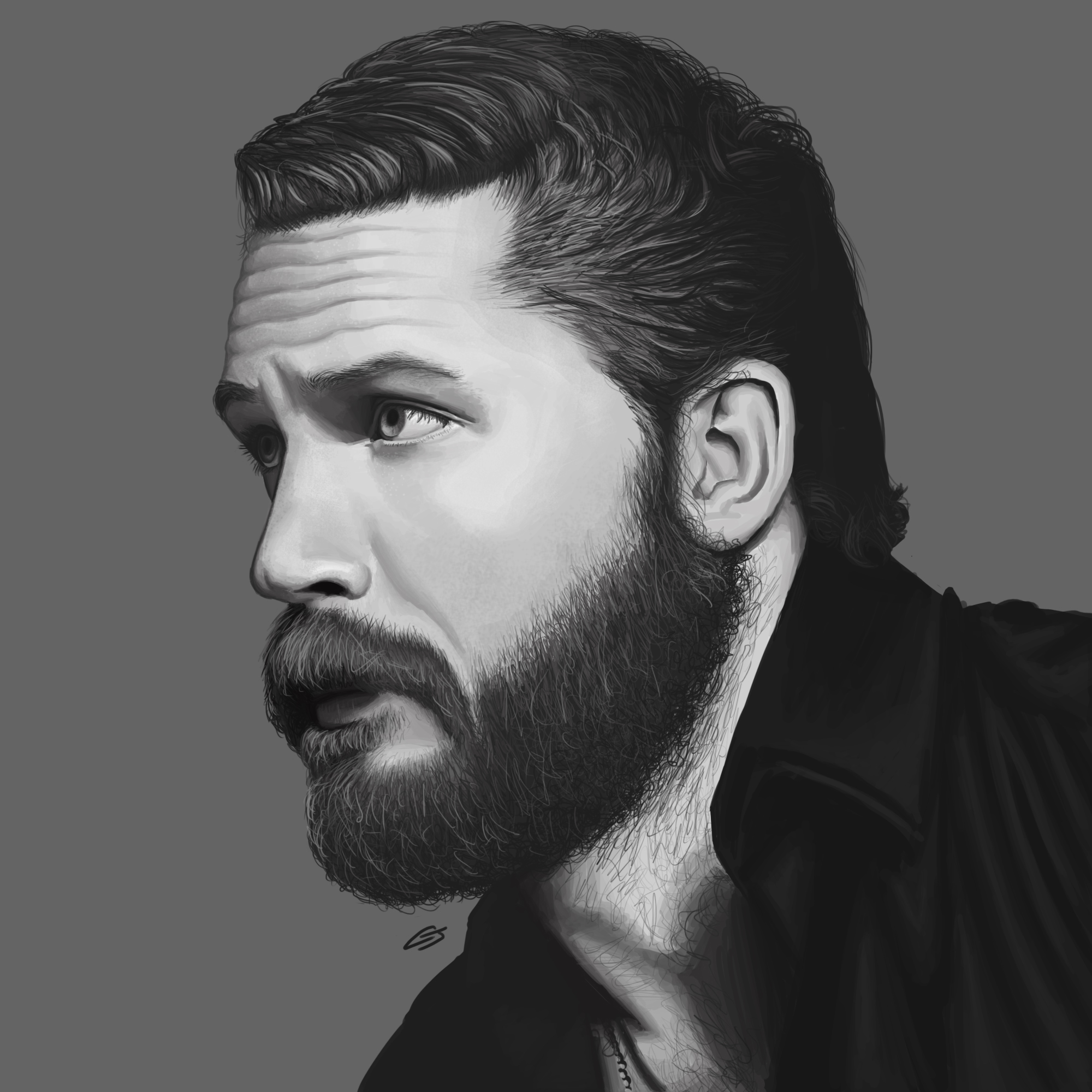 2000x2000 Painting Digital Portraits - Tom Hardy Painting