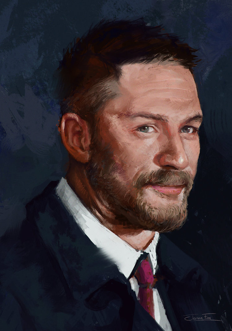 749x1065 Portrait Painting Study (Tom Hardy) By J4 Arts - Tom Hardy Painting
