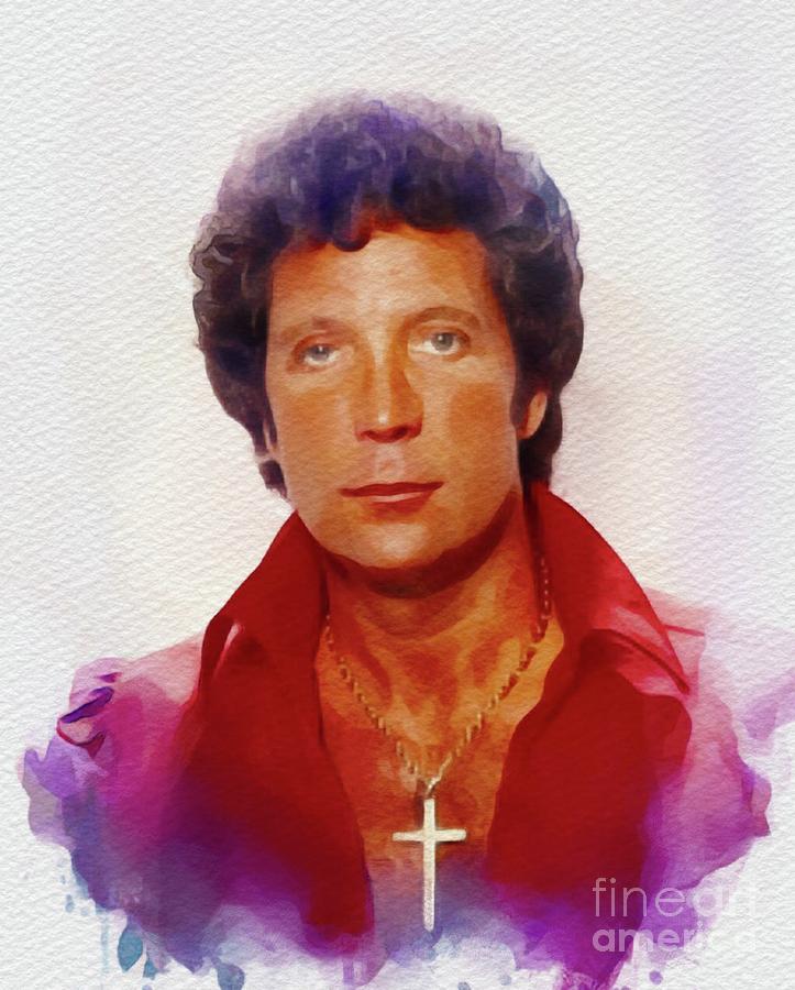 723x900 Tom Jones, Music Legend Painting By John Springfield - Tom Jones Painting