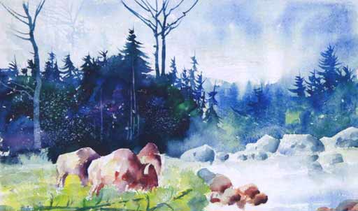 512x302 Watercolor Storytelling Sample Video - Tom Jones Painting