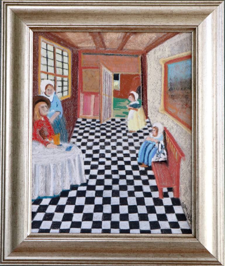 770x911 Saatchi Art Dutch Interior Painting By Tom Nelson - Tom Nelson Painting