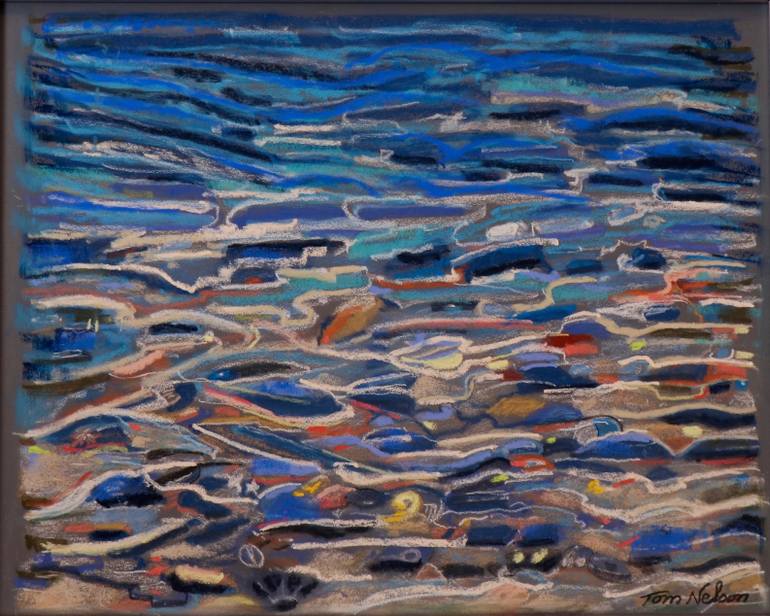 770x616 Saatchi Art River Bottom Painting By Tom Nelson - Tom Nelson Painting