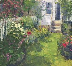 236x216 Soybean Field With Clouds Michigan Artist Tom Nelson Landscape - Tom Nelson Painting