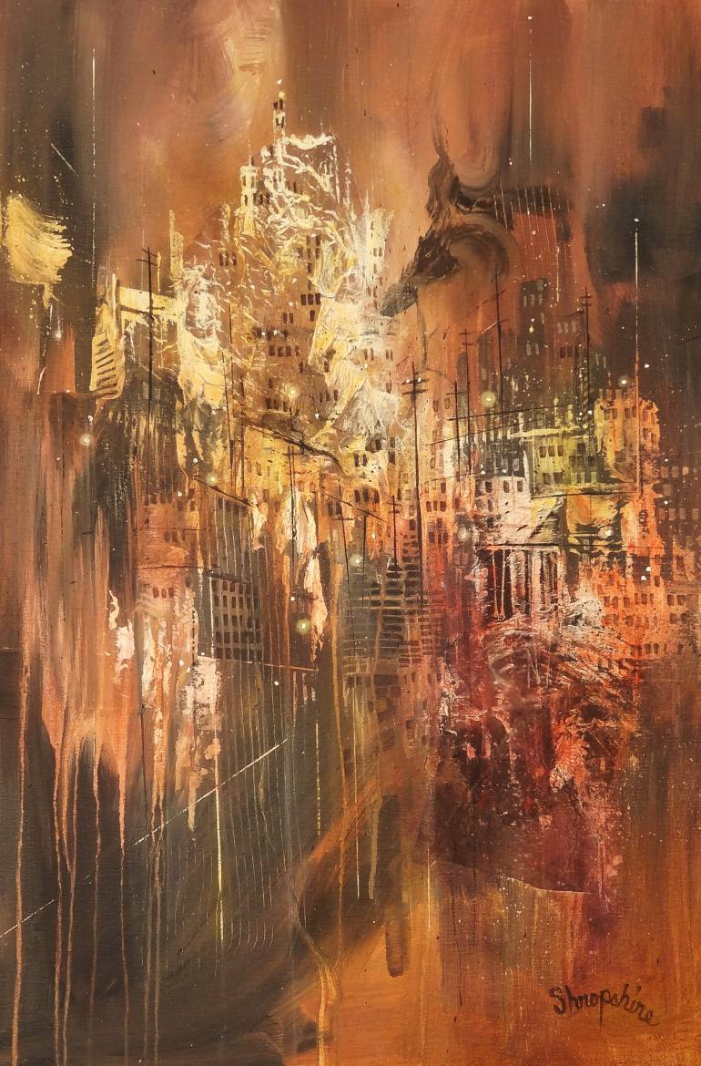 770x1170 Saatchi Art Urban Sprawl Painting By Tom Shropshire - Tom Painting